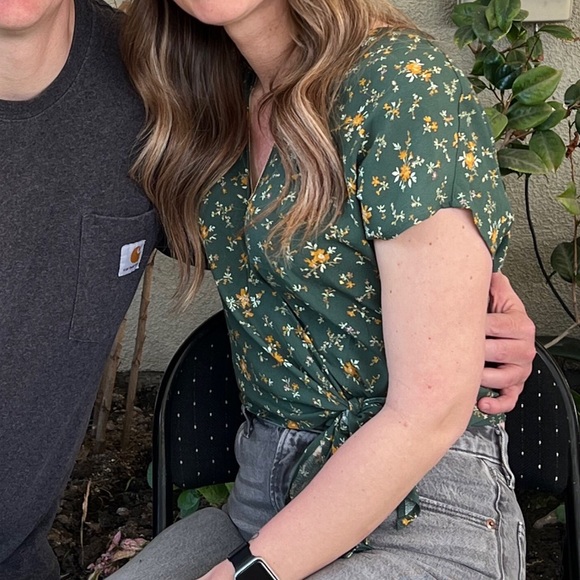 Madewell Sash Tie Wrap Top - Picture 7 of 7